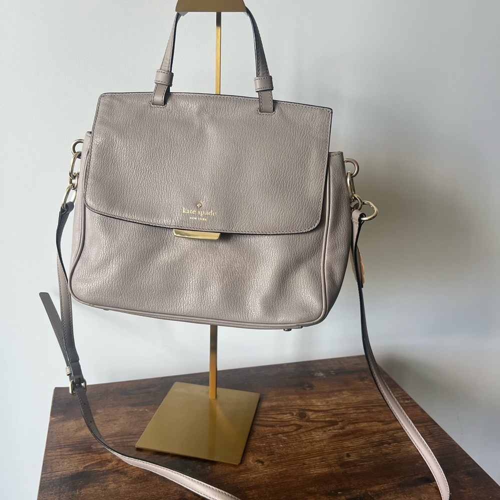 Kate Spade New York Grey Leather Satchel